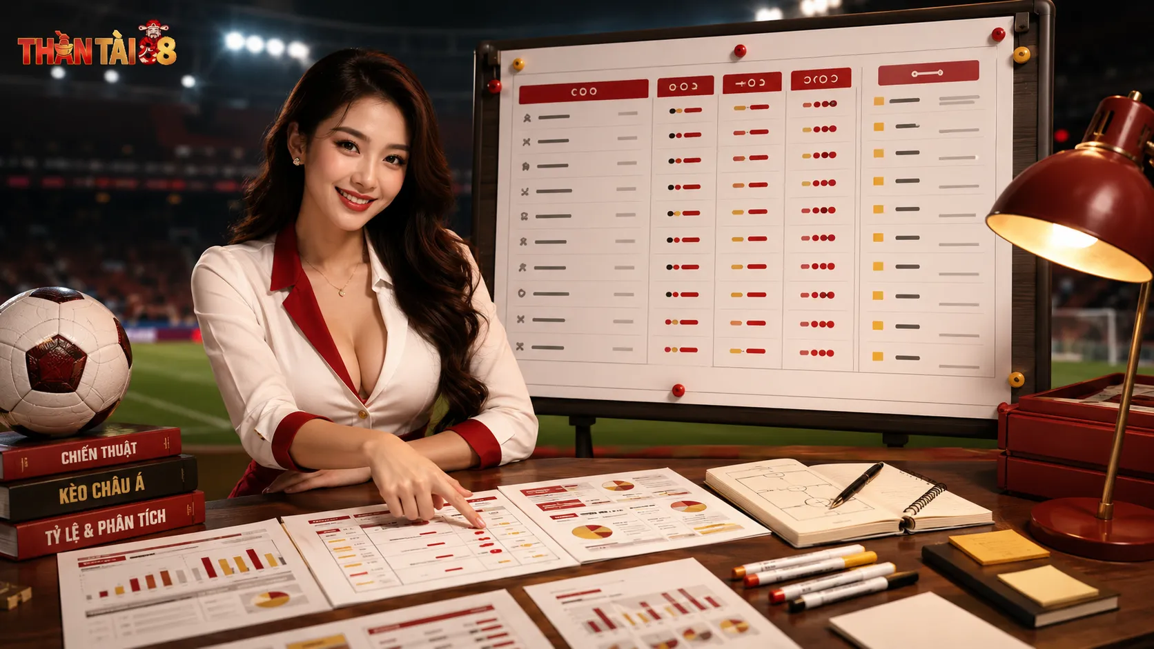 Không khí phòng phân tích kèo bóng đá ThầnTài88.